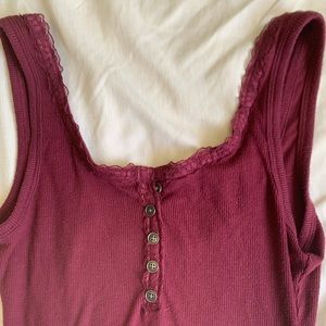 maroon body suit